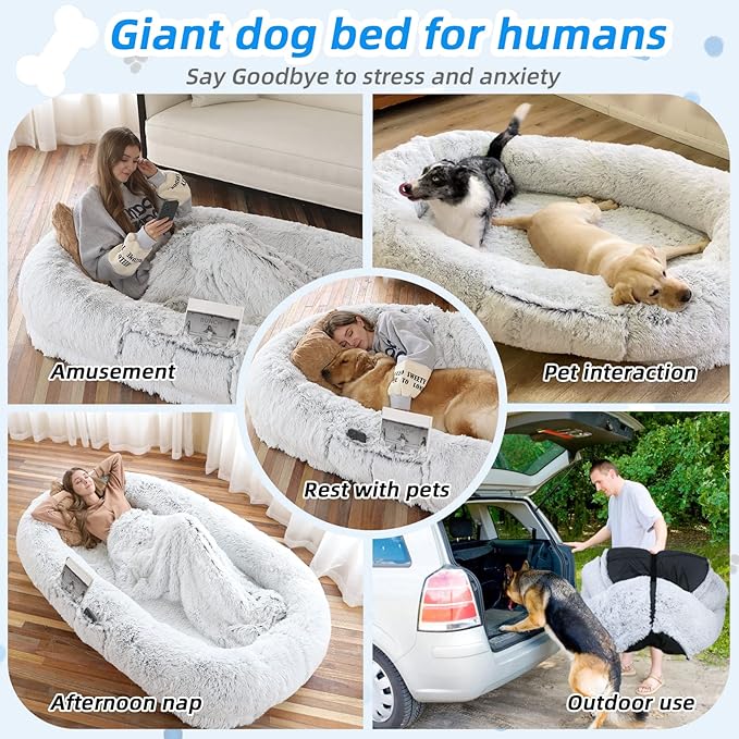 Kozi Komfort™ Human Size Pet Bed